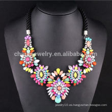 2015 nueva joyería hueco del collar de la flor de la manera para las mujeres SN-036